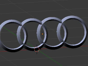 audi logo 3D Model