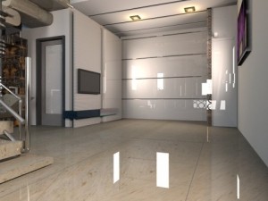 modern interior staircase 3D 모델