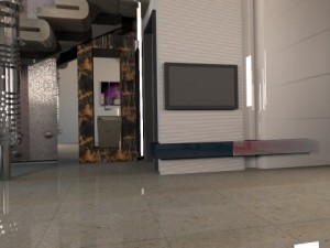 modern interior staircase 3D 모델