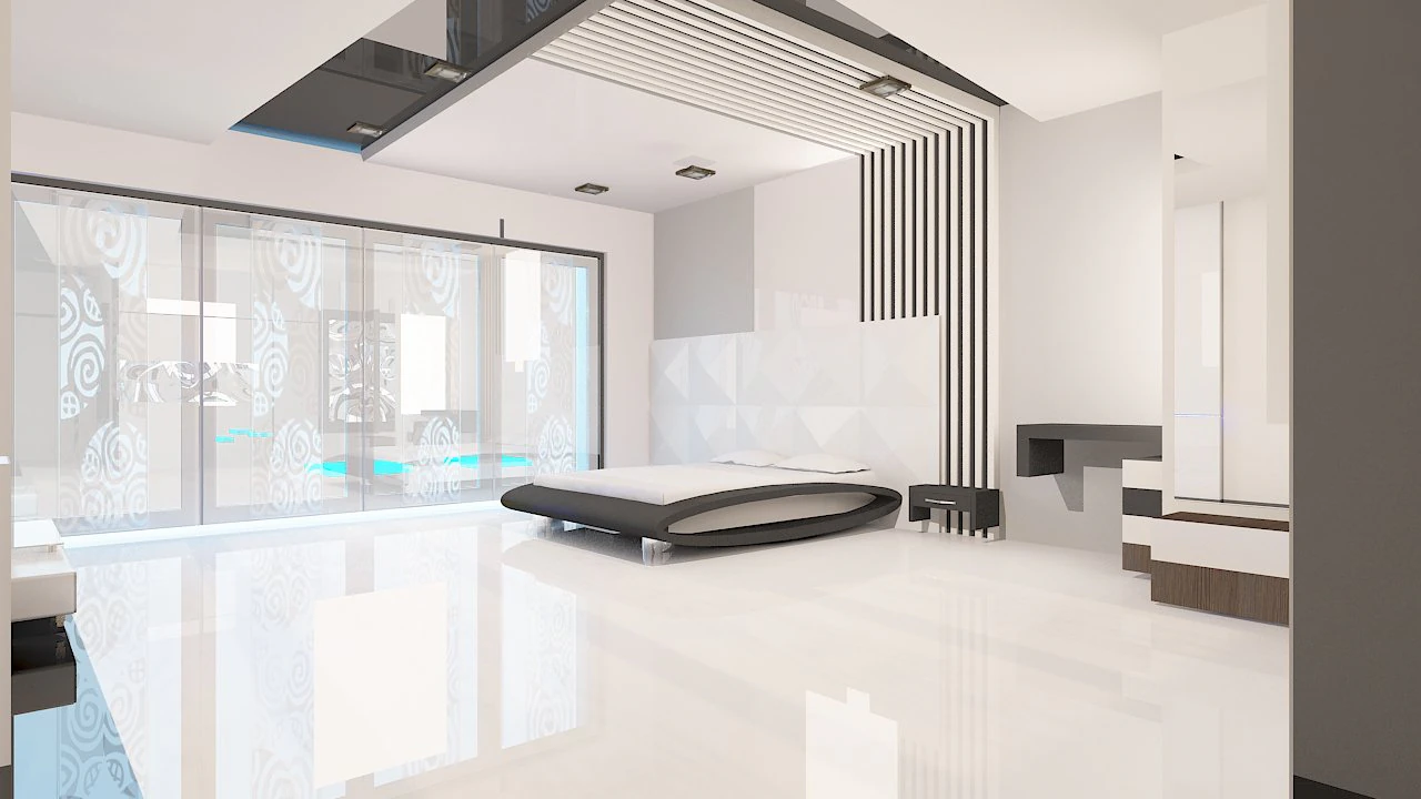 bedroom 3D Model .c4d .max .obj .3ds .fbx .stl .blend 