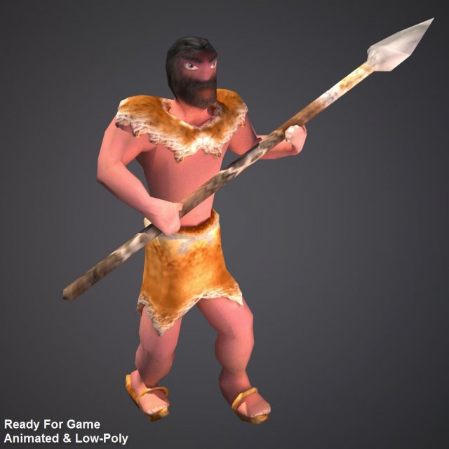 wild human 3D Model .c4d .max .obj .3ds .fbx .stl .blend 