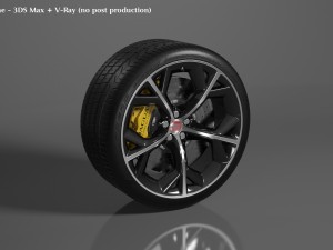 jaguar f-type r wheel 3D Model