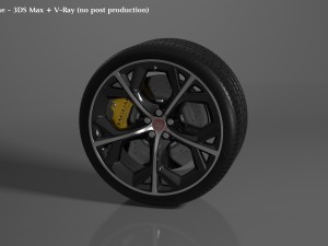 jaguar f-type r wheel 3D Model
