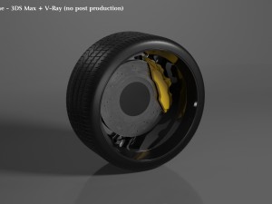 jaguar f-type r wheel 3D Model