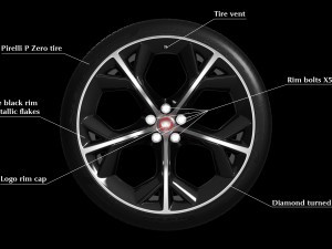 jaguar f-type r wheel 3D Model