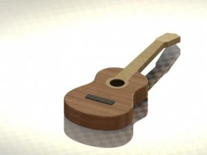 chitarra Modello 3D