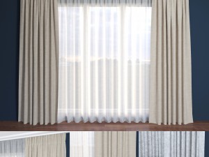 curtain contemporary Modelo 3D