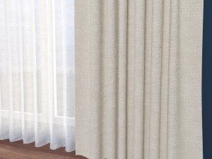 curtain contemporary Modèle 3D