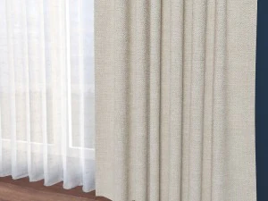 curtain contemporary 3D Model