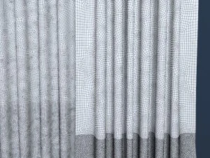 curtain contemporary 3D Model