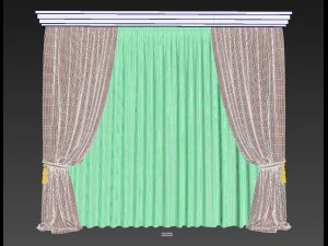 curtains classic set 3D Model