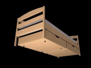bed nota plus Modello 3D