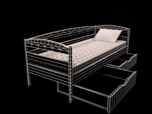 bed nota plus Modello 3D