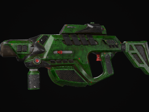 sci fi kinetic rifle Model 3D