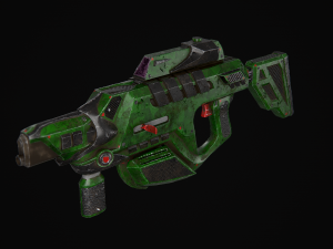 sci fi kinetic rifle Model 3D