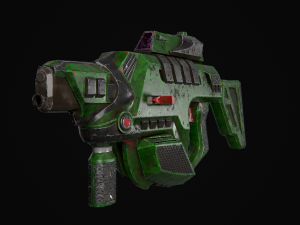 sci fi kinetic rifle Model 3D