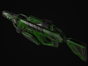 sci fi kinetic rifle Model 3D