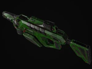 sci fi kinetic rifle 3D Model
