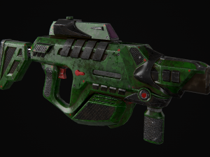 sci fi kinetic rifle Model 3D