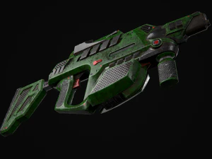 sci fi kinetic rifle 3D Model