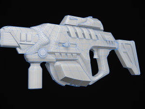 sci fi kinetic rifle Model 3D
