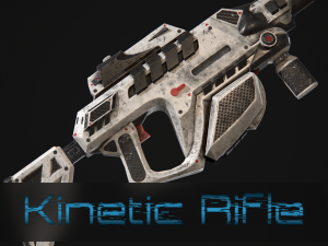 sci fi kinetic rifle Model 3D