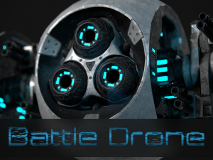 battle drone Model 3D