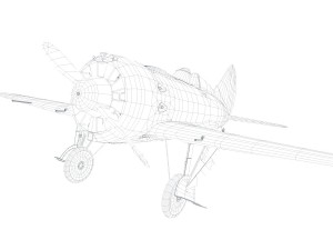 polikarpov i16 3Dモデル