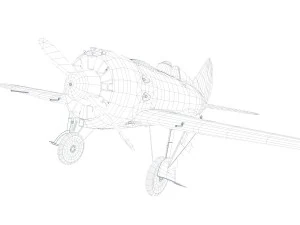 polikarpov i16 3D Model