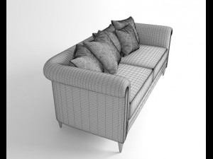 sofa elizabet de la vega Modelo 3D