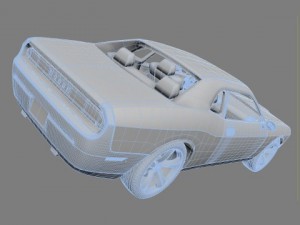 dodge challenger 3D Модель