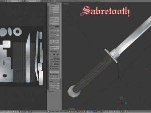S&auml;belzahntiger 3D Modell