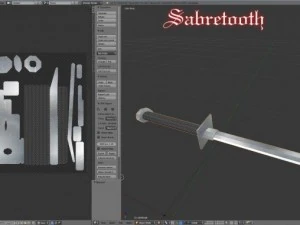 S&auml;belzahntiger 3D Modell