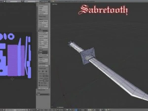 S&auml;belzahntiger 3D Modell