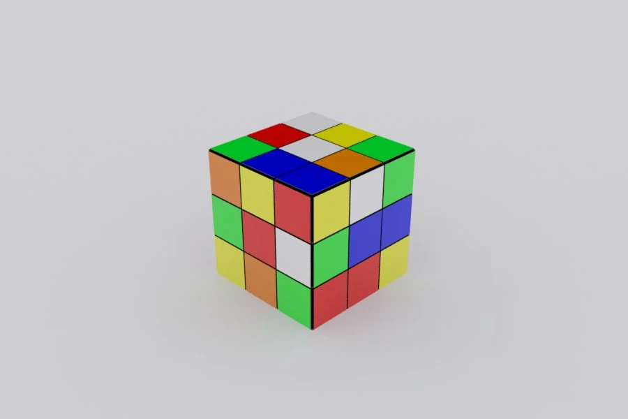 rubiks cube 3D Model .c4d .max .obj .3ds .fbx .stl .blend