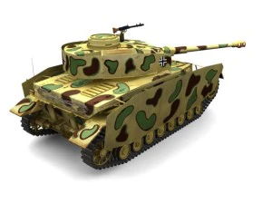 パンツァー 4 SDKFZ161 PZKPFWIV AUSFH 3Dモデル