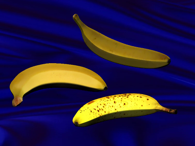 fruit banana 3D Model .c4d .max .obj .3ds .fbx .stl .blend