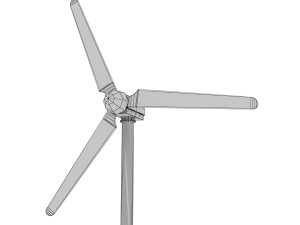 wind turbine 3D-Modell
