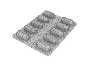 pills in blister pack Model 3D