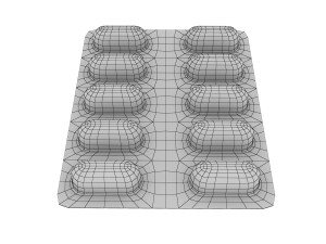 pills in blister pack Model 3D