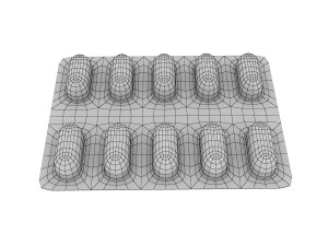 pills in blister pack Model 3D