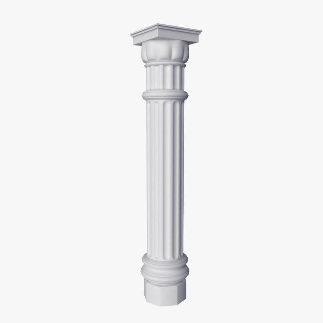column 3D 模型 .c4d .max .obj .3ds .fbx .stl .blend 