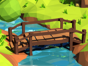 cartoon island low poly 3Dモデル