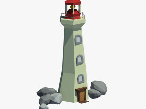 cartoon lighthouse 3D Model