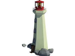 cartoon lighthouse 3D 모델