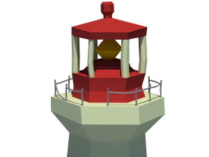 cartoon lighthouse 3D Model