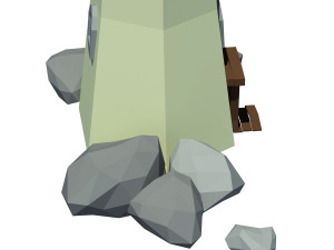 cartoon lighthouse 3D 모델