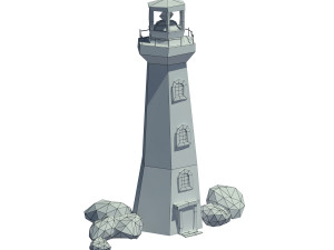 cartoon lighthouse 3D 모델