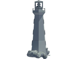 cartoon lighthouse 3D Model