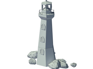 cartoon lighthouse 3D 모델